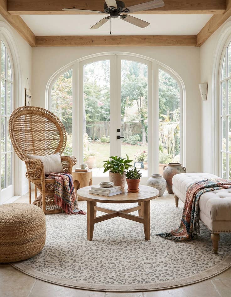 Detail image of 10' x 10' Safari Round Rug