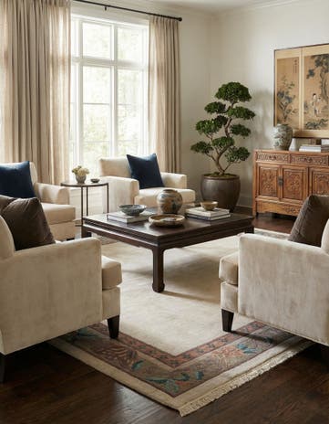 5' 8 x 7' 11 Hand Knotted Tibet Wool Rug