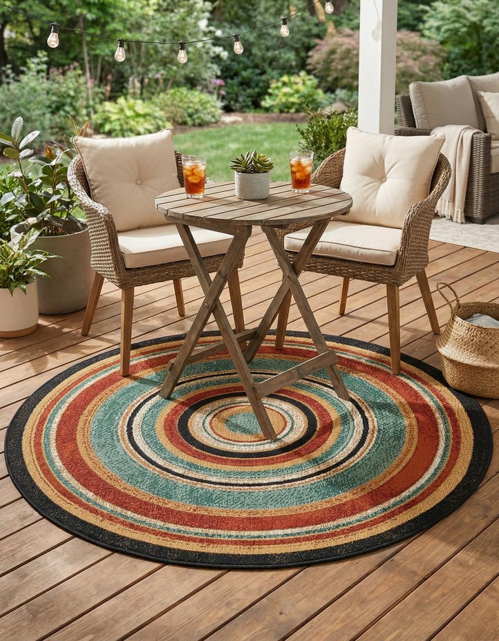 4' x 4' Easy-Clean Modern Indoor / Outdoor...