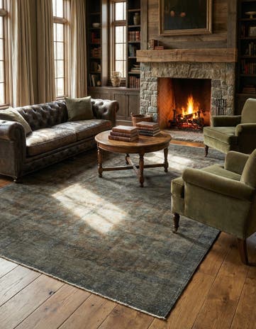 6' 9 x 11' 2 Hand Knotted Ultra Vintage Persian Wool Rug