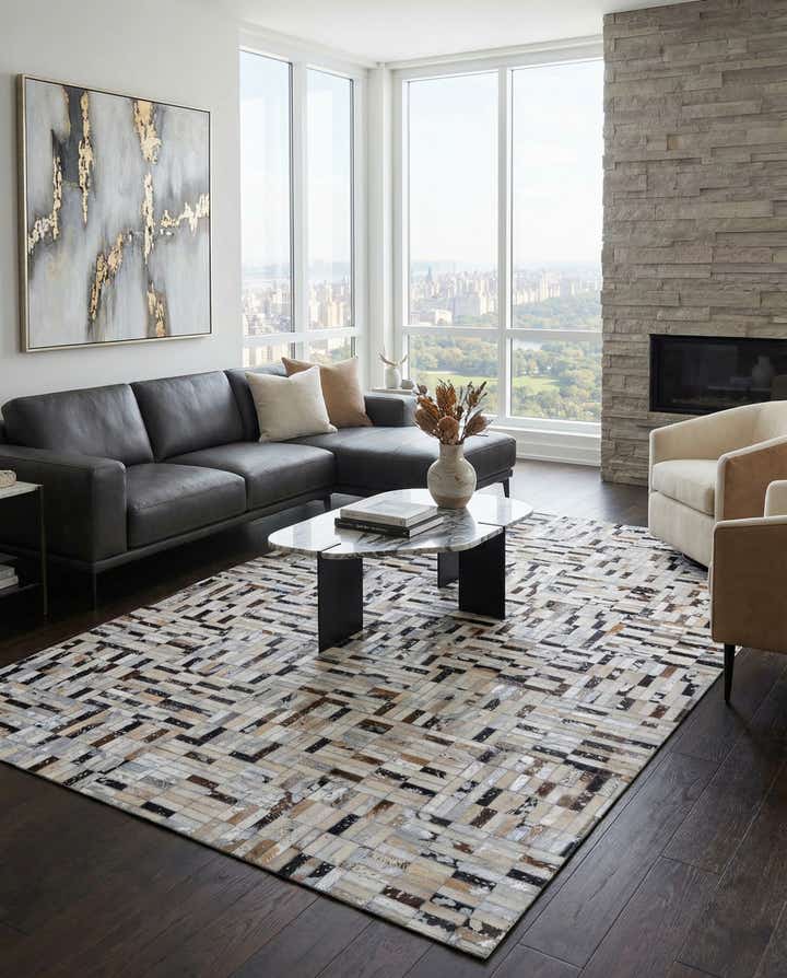 5' 1 x 7' 11 Cowhide - Patchwork Rug