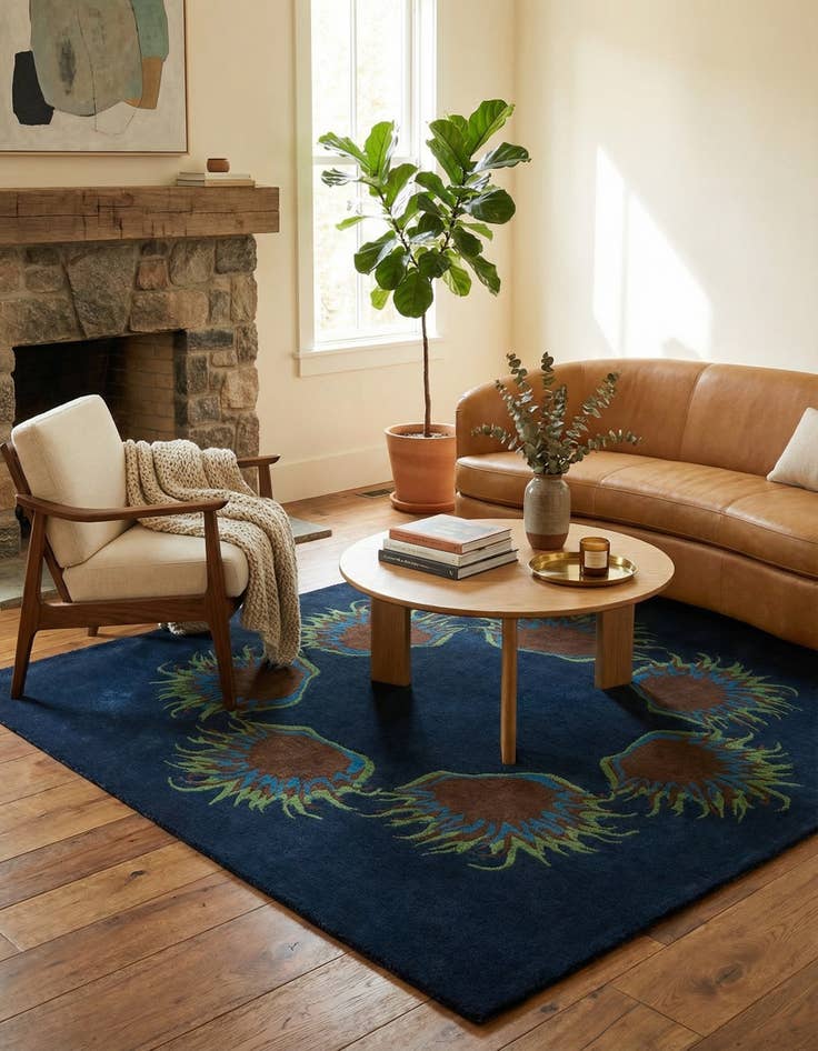 Detail image of 7' 5 x 7' 6 Agra Rug