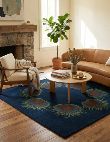 7' 5 x 7' 6 Agra Square Rug