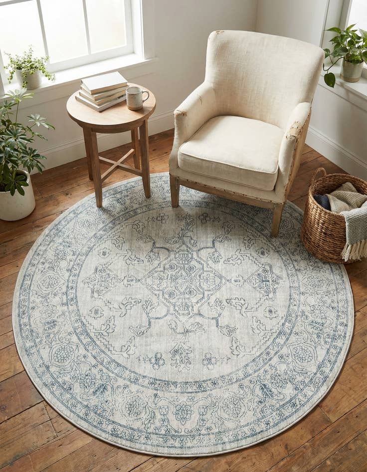 Detail image of  5' 3 x 5' 3 Newport Round Rug
