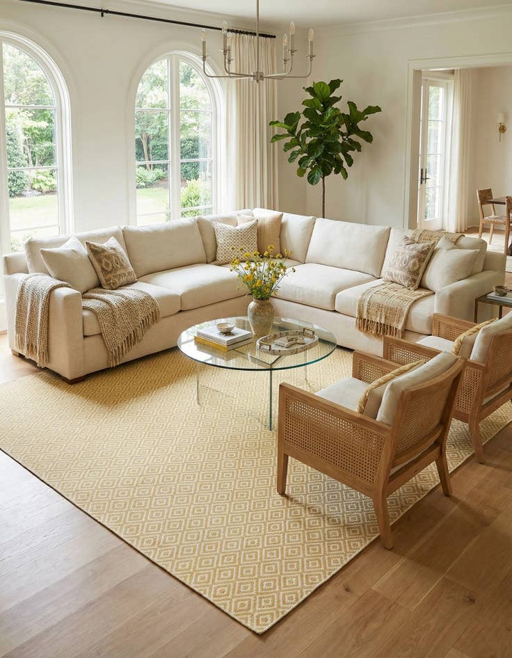 Detail image of 13' x 13'  Washable Jill Zarin Costa Rica Indoor / Outdoor Square Rug