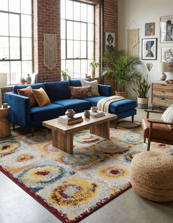 Detail image of 10' x 14' 1 Kamala Washable Rug