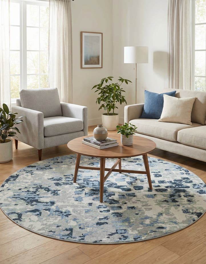 5' 3 x 5' 3 Kamala Washable Round Rug