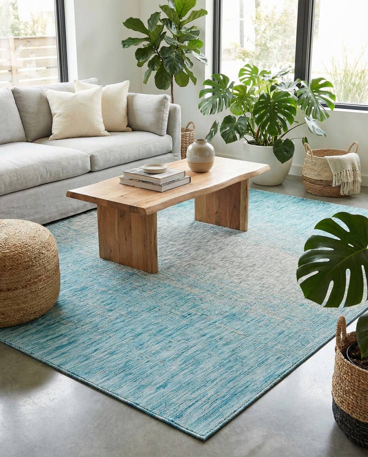 Detail image of 7' x 10' Easy-Clean Modern Indoor / Outdoor Rug