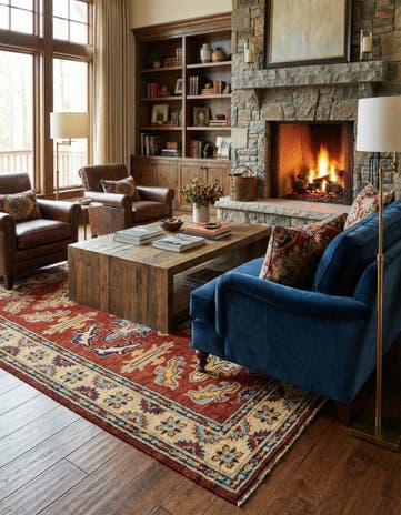 5' 7 x 7' 7 Hand Knotted Kazak Rug