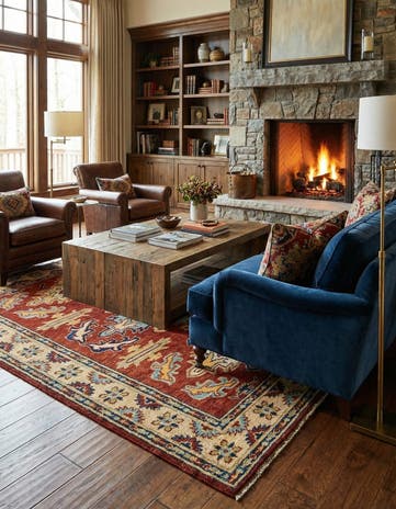 5' 7 x 7' 7 Hand Knotted Kazak Rug