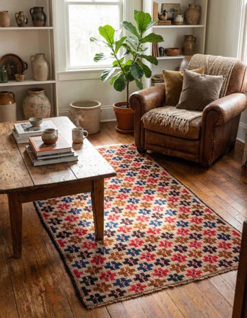 2' 9 x 4' 8 Hand Knotted Balouch Persian Wool Rug
