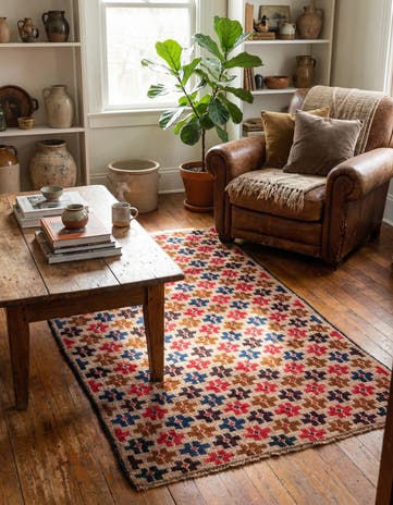 2' 9 x 4' 8 Hand Knotted Balouch Persian Wool Rug
