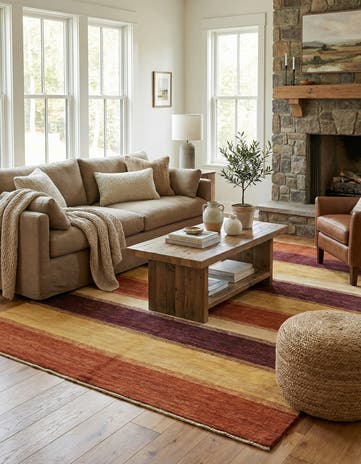 5' 6 x 8' 7 Hand Knotted Modern Ziegler Rug
