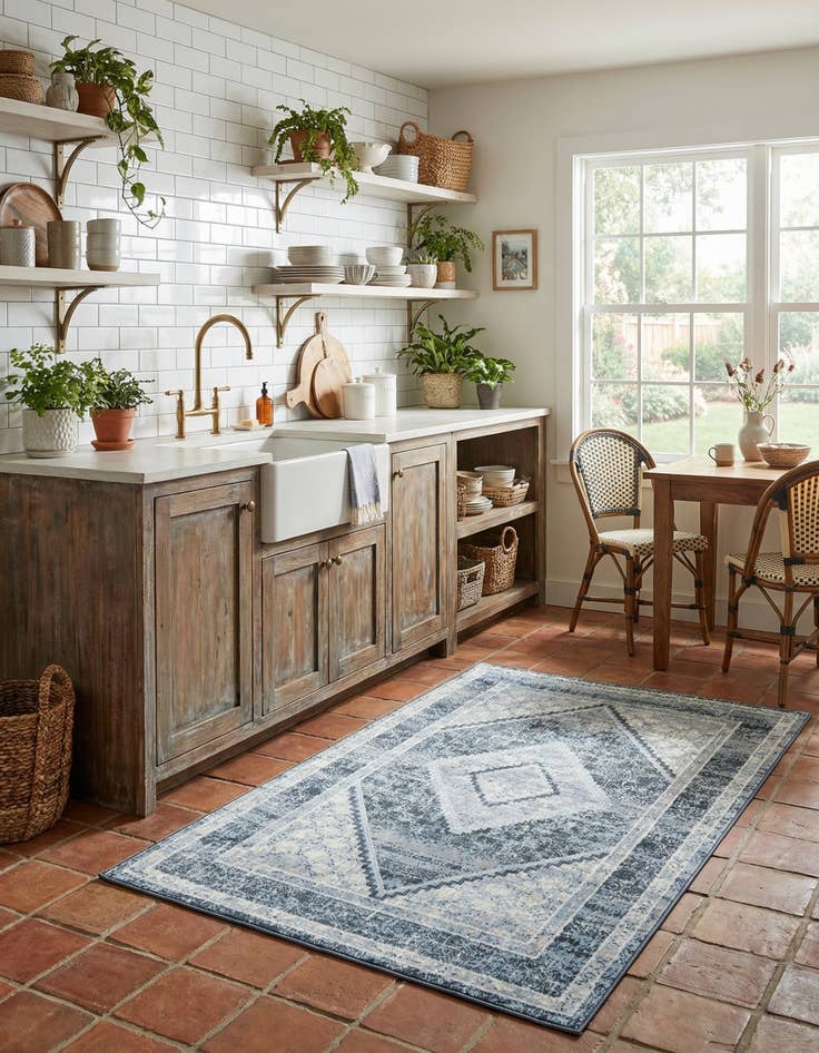 Detail image of 4' x 6' Kamala Washable Rug