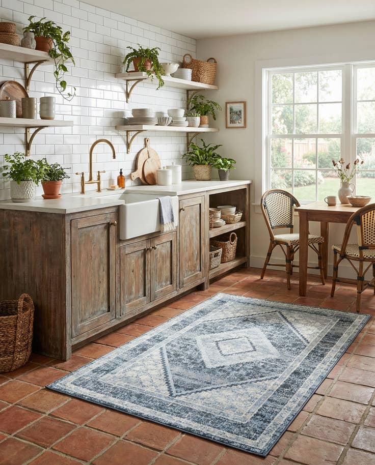 Detail image of 4' x 6' Kamala Washable Rug