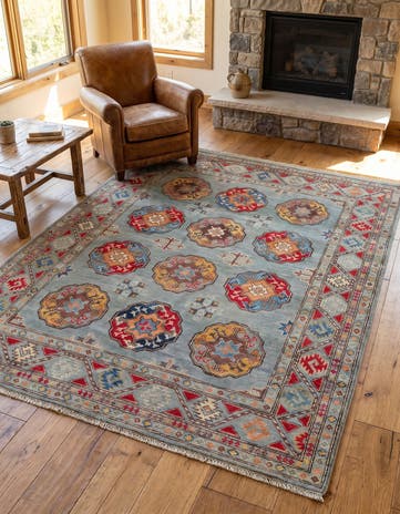 4' 10 x 6' 6 Hand Knotted Kazak Rug