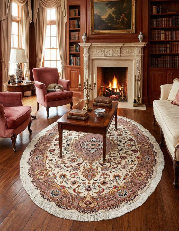 Detail image of 4' 9 x 6' 9 Tabriz Rug