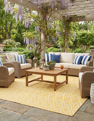 9' x 12' Easy-Clean Jill Zarin Turks and Caicos Indoor / Outdoor Rug