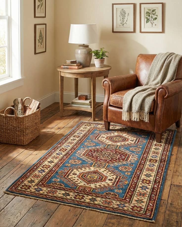 Detail image of 2' 8 x 4' 2 Hand Knotted Kazak Oriental Rug