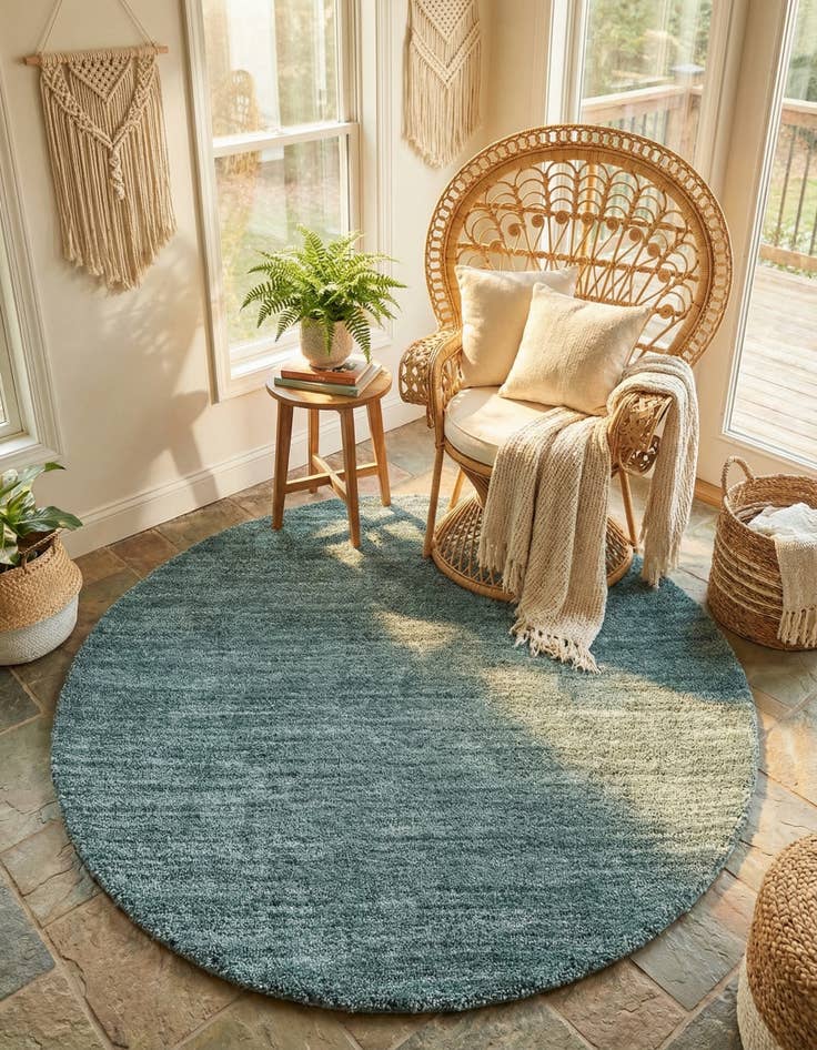 Detail image of  7' x 7' Jill Zarin Shaggy Chic Round Rug