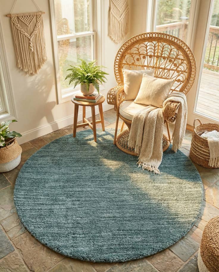 Detail image of 7' x 7' Jill Zarin Shaggy Chic Round Rug