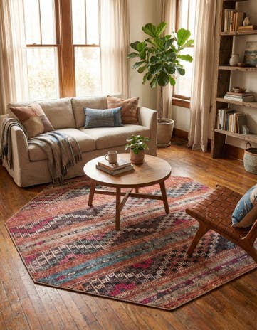 Washable Timeless Octagon Rug