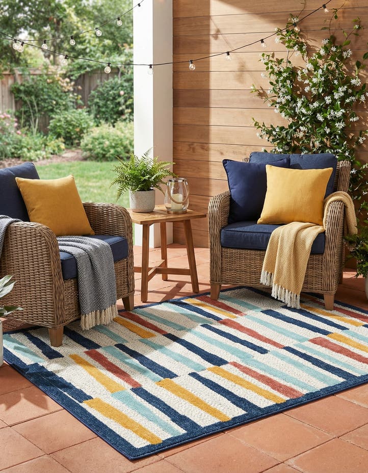 4' x 6' Easy-Clean Belize Indoor / Outdoor...