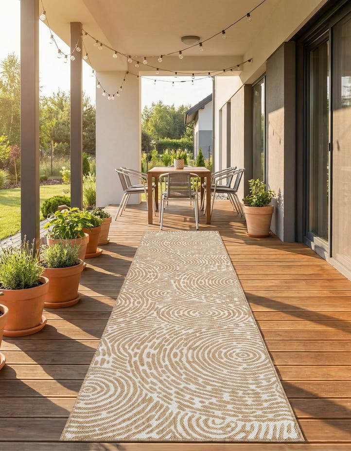 2' 7 x 12' Easy-Clean Modern Indoor / Outdoor...