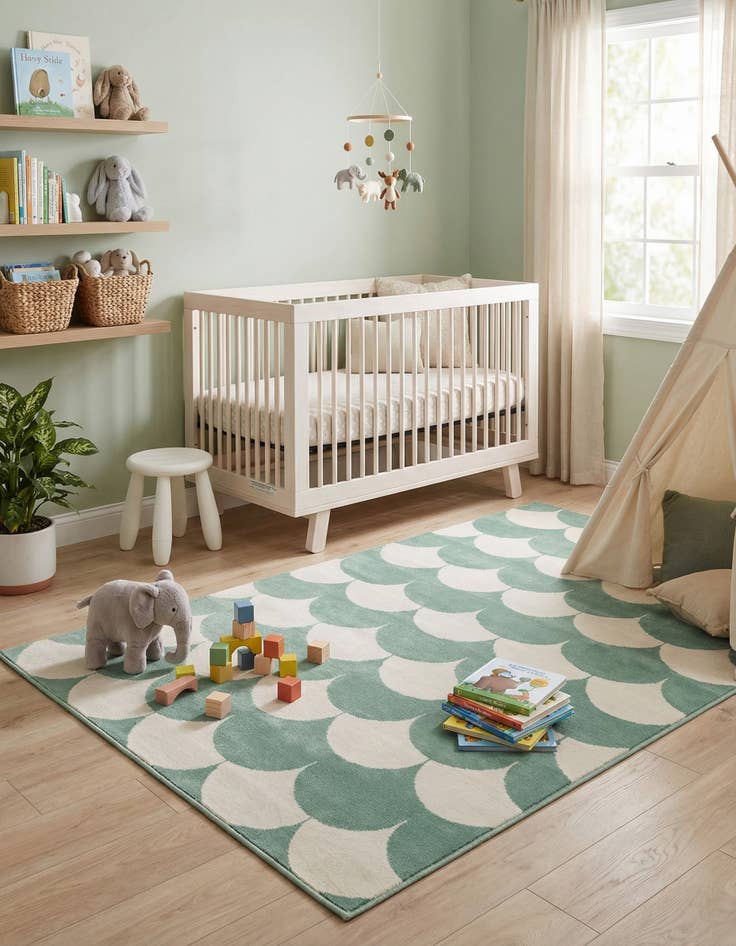 Detail image of 4' x 6' Whimsy Kids Rug