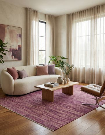 5' 7 x 8' Hand Woven Kilim Modern Wool Rug