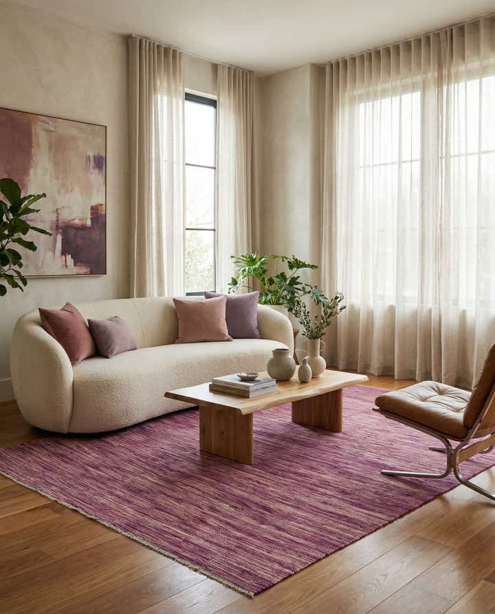 5' 7 x 8' Hand Woven Kilim Modern Wool Rug