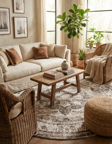 10' x 10' Monte Carlo Round Rug