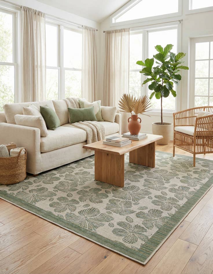 Detail image of  7' 10 x 10'  Washable Baja Indoor / Outdoor Rug