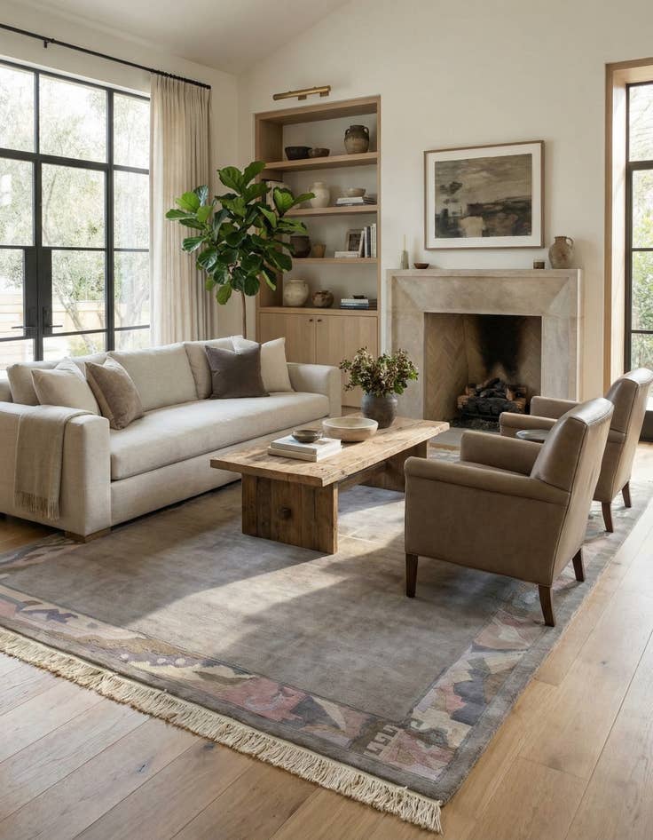 Detail image of 8' x 11' 2  Hand Knotted Nepal Wool Rug