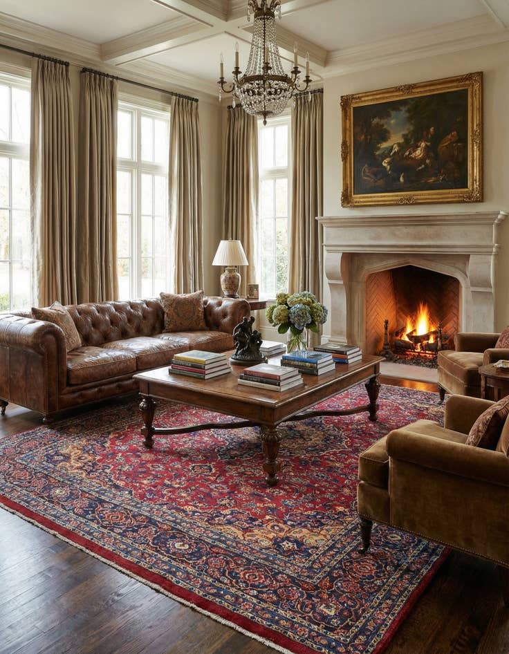 Detail image of 9' 10 x 13' 8  Hand Knotted Mashad Persian Wool Rug