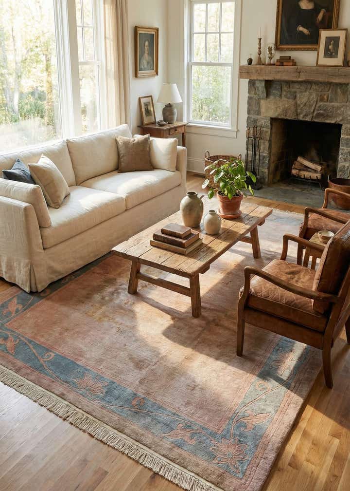 8' 4 x 11' 4 Hand Knotted Tibet Wool Rug