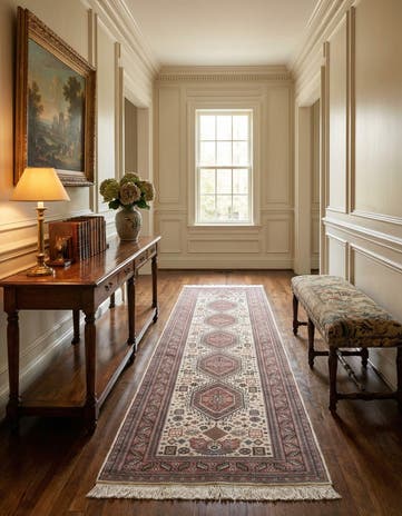 3' x 10' Hand Knotted Shirvan Wool Runner Rug