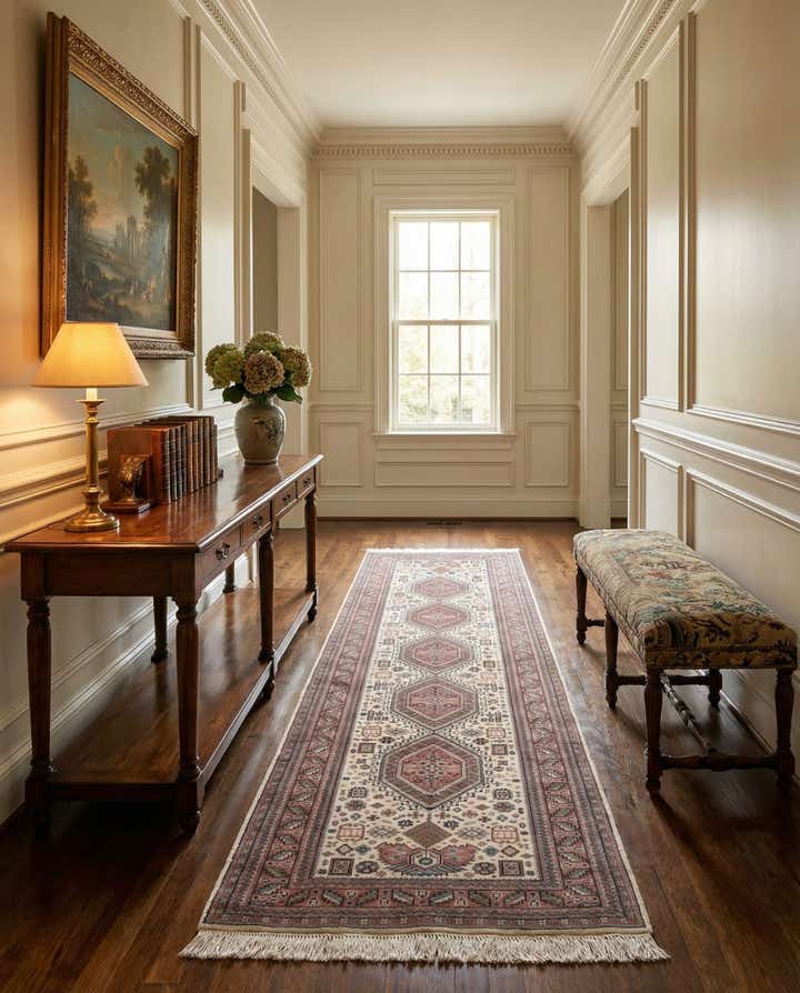 3' x 10' Hand Knotted Shirvan Wool Runner Rug