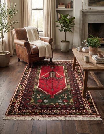 3' 9 x 6' 6 Hand Knotted Anatolian Wool Rug
