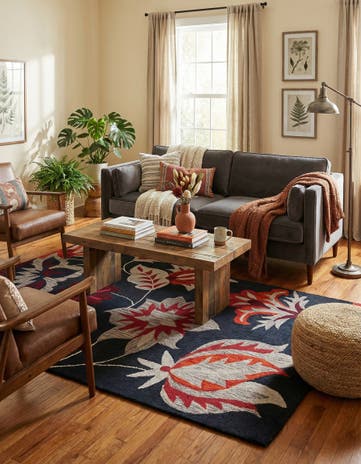 5' 1 x 8' Agra Wool Rug