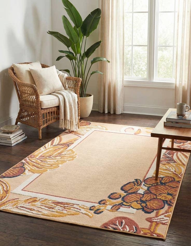 Detail image of 5' x 7' 7  Washable  Indoor / Outdoor Rug