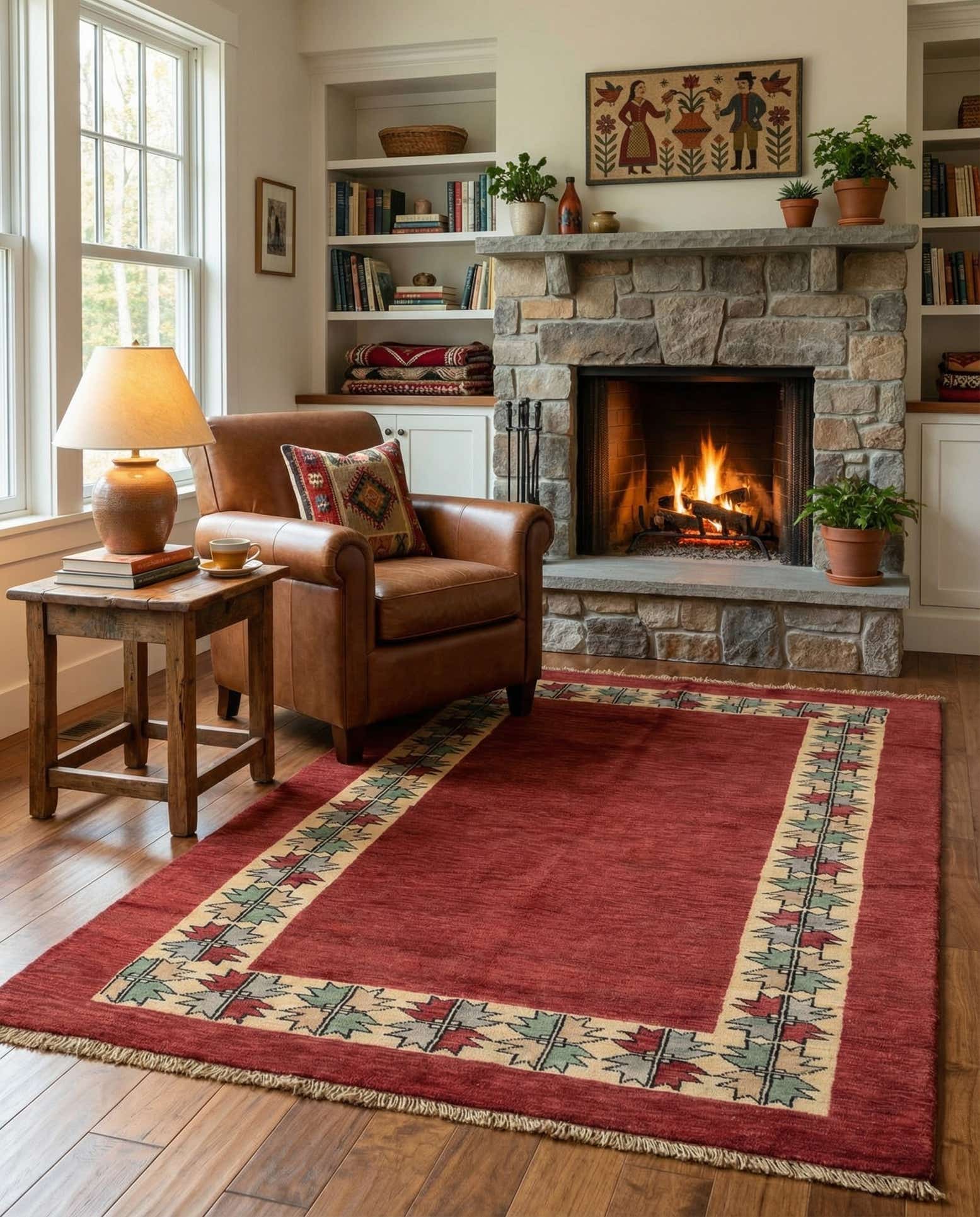 4' x 6' 4 Hand Knotted Kashkuli Gabbeh Oriental Wool Rug