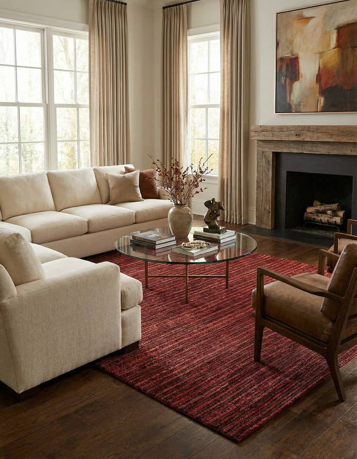 Detail image of 5' 6 x 8' 4 Juma Wool Rug