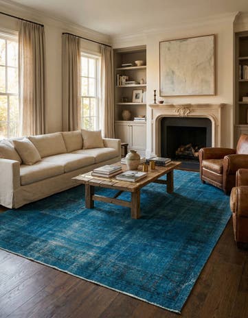 10' x 13' Hand Knotted Ultra Vintage Persian Wool Rug
