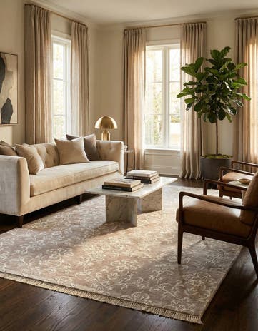 6' 2 x 9' 5 Hand Knotted Darya Wool Rug