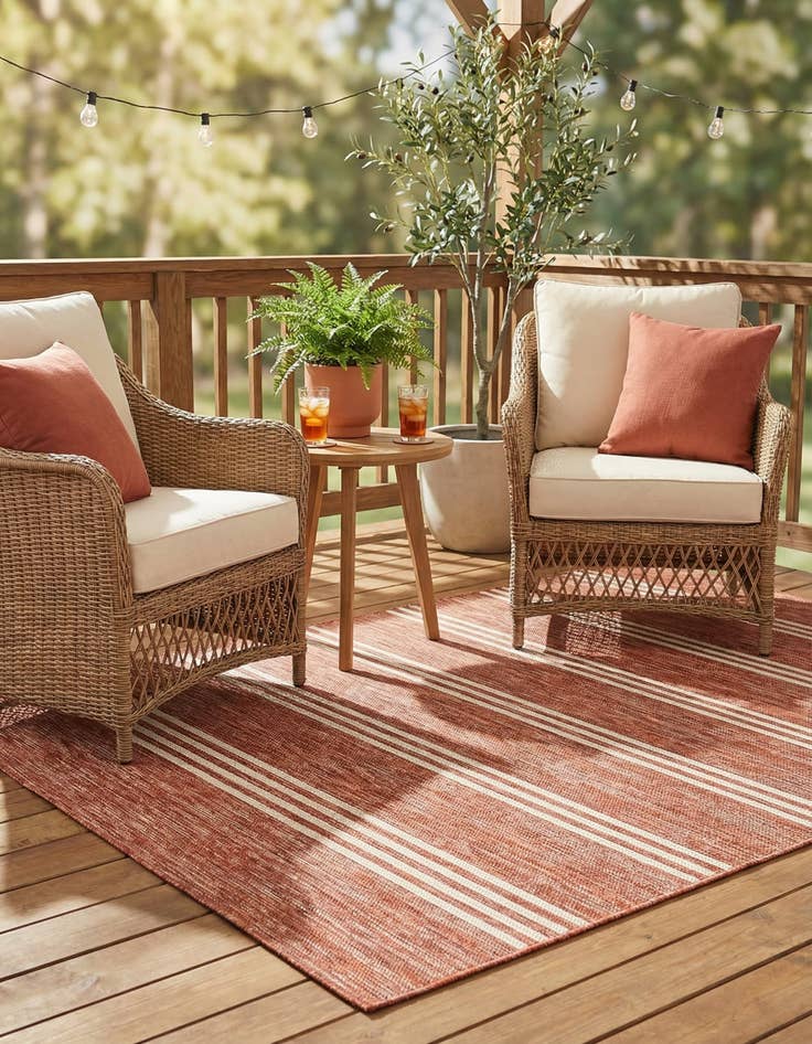 Detail image of 4' x 6'  Washable Jill Zarin Anguilla Indoor / Outdoor Rug