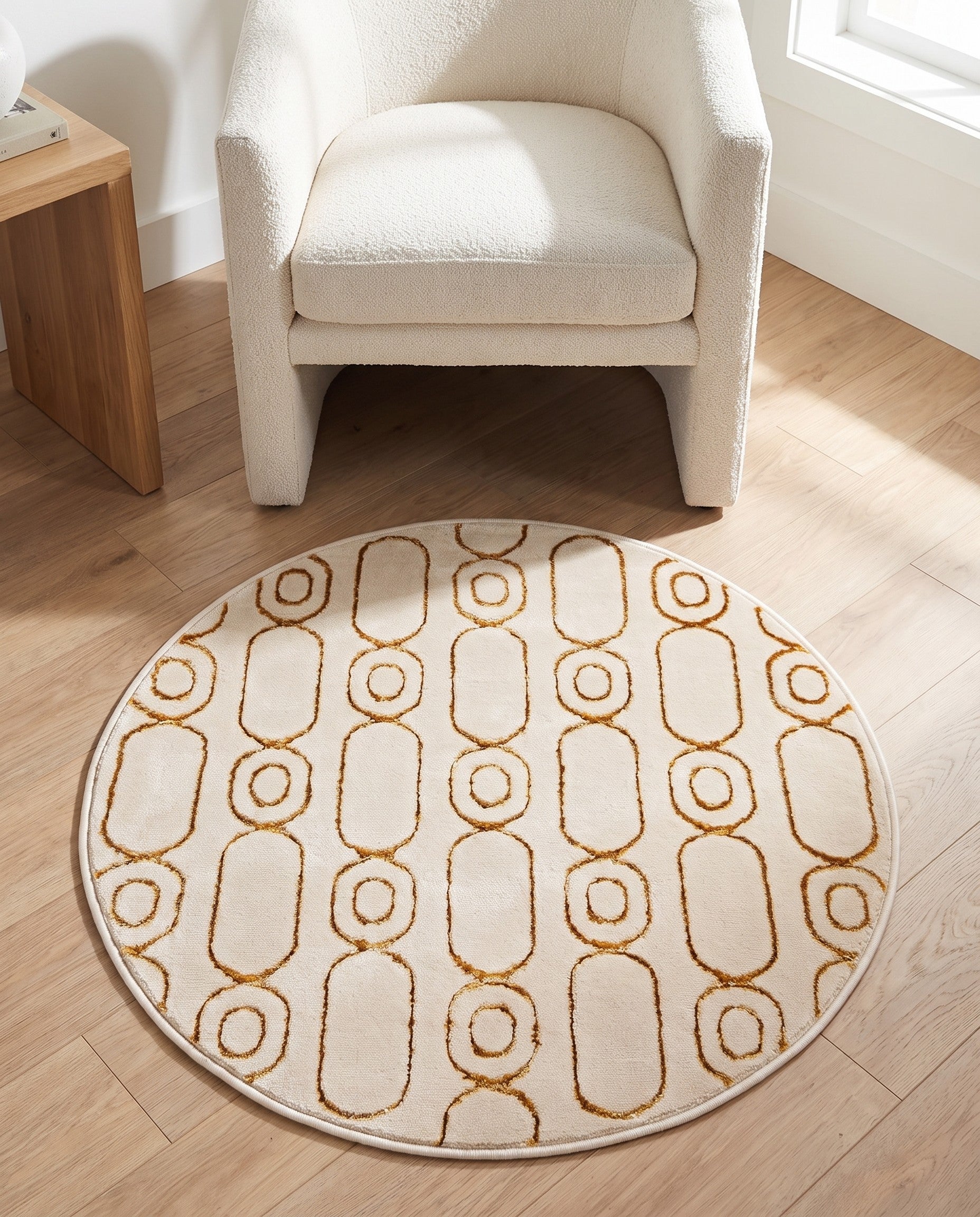 3' x 3' Vogue Geo Round Rug
