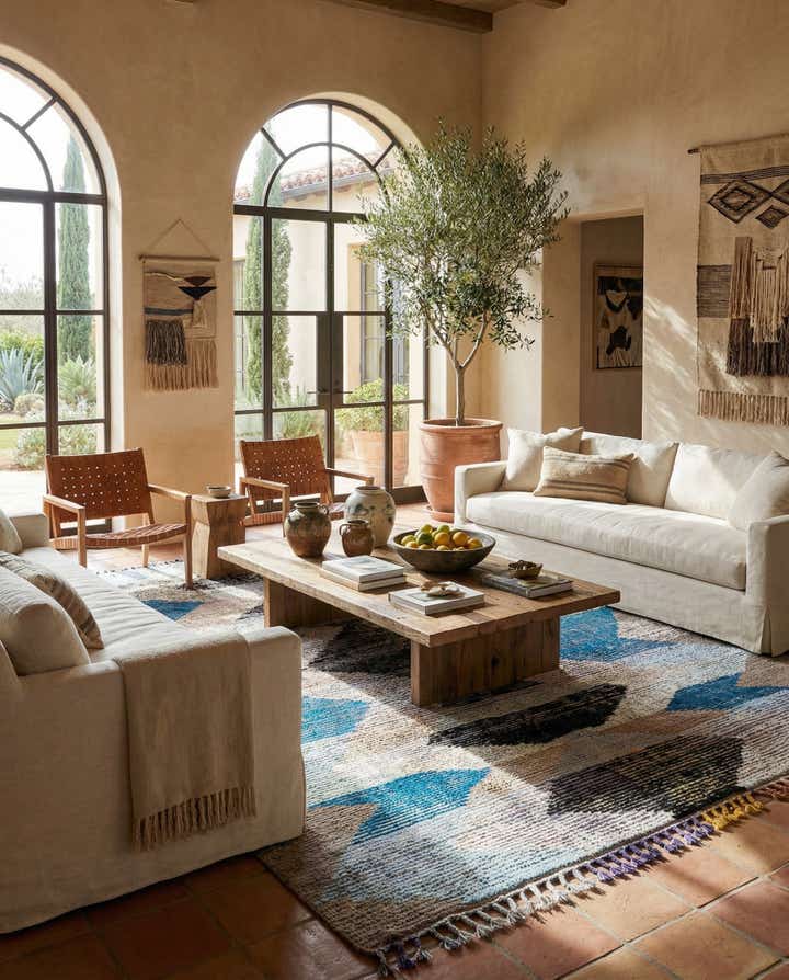 9' 1 x 12' 1 Hand Knotted Moroccan Wool Rug