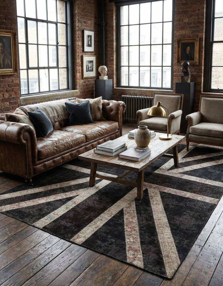 Detail image of  5' 7 x 7' 10  Hand Knotted Ultra Vintage Persian Wool Rug