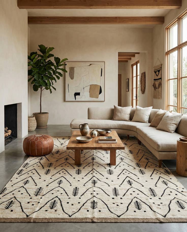 Detail image of 10' 3 x 13' 6 Beni Marok Rug